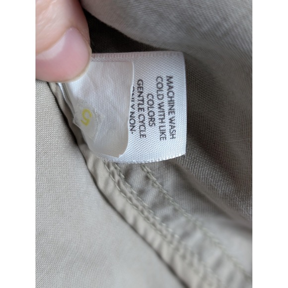 J. Jill Jacket Womens Small Beige Military Collared Zip Front Pockets Lyocell - Picture 4 of 6